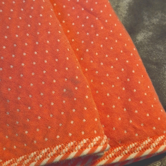 Hanna Andersson girls size 130 or 8 reversible dress lt orange & white VGUC - Picture 11 of 11